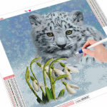 T&auml;is &uuml;mmargune ruudukujuline teemanttikandid Tiger K&auml;sit&ouml;&ouml; 5D DIY Teemantmaalimine Rhinestone'i sisekujundusega loomapilt koju Full Round （30x30CM）