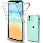 360 topelt silikoon&uuml;mbris iPhone 12 11 Pro MAX 7 8 6 6s Plus t&auml;iskaanega &uuml;mbris iPhone XS Max XR X 6 6S 7 8 SE 2020 Funda &uuml;mbriste jaoks iPhone 6 Plus puhas