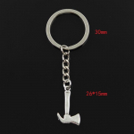 Moodne 30 mm v&otilde;tmehoidja metallist v&otilde;tmehoidja v&otilde;tmehoidja ehted Antiik h&otilde;bedase v&auml;rviga kaetud tulekirves 26x15 mm ripats h&otilde;be