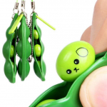 3tk Dekompressioon Edamame m&auml;nguasi Pop It Fidget Squishy pigistada herned oad v&otilde;tmehoidja stressivastane t&auml;iskasvanutele m&otilde;eldud kummist stressivastased m&auml;nguasjad lastele