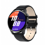 LIGE 2021 meeste nutikell pulsikell spordi veekindlad meeste k&auml;ekellad, vastamisvalik, k&otilde;ne Nutikell Android iOS-telefonile leather belt must