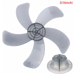 16-tolline kolme-/viieleheline majapidamises kasutatava ventilaatori tera koos mutriga kattega seisva ventilaatori jaoks 5 blade