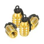 4 tk atraktiivne klapikork, korrosioonikindel roostevabast terasest kompaktne armsa kujuga &otilde;hutolmukork autole kuldne