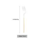 H&otilde;bedane s&ouml;&ouml;giriistade komplekt S&ouml;&ouml;gin&otilde;ud Nuga Kook Kahvel Teelusikas S&ouml;&ouml;gin&otilde;ud S&ouml;&ouml;gipulgad K&ouml;&ouml;gilauan&otilde;ud H&otilde;ben&otilde;ud 1Pc Cake Fork h&otilde;be/beež