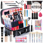 POPFEEL lauv&auml;rv huulel&auml;ige p&otilde;sepuna jumestuskreem huulel&auml;ige huulepulk Glitter Makeup Box t&auml;iskomplekt KIT014