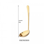 JANKNG Service Gold s&ouml;&ouml;giriistade komplekt roostevabast terasest s&ouml;&ouml;giriistade komplekt supilusikas S&ouml;&ouml;gin&otilde;ud salati kahvliga kooki labidakomplekt K&ouml;&ouml;gi lauan&otilde;ude komplekt Large Soup Spoon