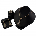 Retro kullav&auml;rvi Vintage lilledega k&otilde;rvar&otilde;nga kaelakees&otilde;rmus naistele Vintage T&uuml;rgi Bohemia pruudi pulmaehtekomplektid hall v&auml;rv