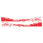 Veoautode kleebised, v&otilde;idus&otilde;idutriibulised autokleebised, Waves Graphics vin&uuml;&uuml;lkleebised auto kereuksele, punane