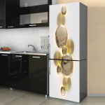 Geomeetrilise mustriga seinak&uuml;lmiku kleebised s&ouml;&ouml;gitoa jaoks kodukaunistamiseks tellised tassikapp Toit Vin&uuml;&uuml;l Art Seinakleebised K&uuml;lmik 60x180cm(1 pcs)