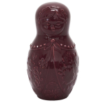 Les Tr&eacute;sors De Lily [A3669] - Burgundia keraamiline hoiup&otilde;rsas  Russian Doll  - 20x11x10 cm punane