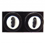 NOA [R8189] - Must valged 'Button' k&otilde;rvar&otilde;ngad - 13 mm must