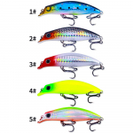 5tk/partii 7,9cm-7,4g uppuvad Minnow Deep Long Cast P&uuml;&uuml;gipeibutis Crankbaits Jerkbait Bait Ahvena Pesca Vooblerid