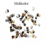 500 tk 1,5 2,0 2,5 mm kuldne vasktoru krimpsu otsa helmed stopper vahehelmed ehete jaoks Leiud tarvikud kaelakee 1.5mm