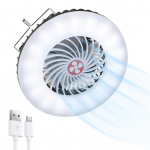 Kaasaskantav matkalatern koos ventilaatoriga p&auml;ikeseenergia USB-laetava LED-telgivalgustiga v&auml;liorkaani jaoks