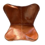 Nahast elutoa toolid Cover-Butterfly Toolid Pruun K&auml;sitsi valmistatud (Ainult kate) 90x85x70 pruun