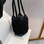 Yogodlnsi v&auml;ikese disainiga &otilde;lgedest kootud kott naistele uus suvine k&otilde;rgekvaliteediline k&auml;ekott Vesi-&auml;mbrikott Westernized Beach Crossbody kott 25x12x20cm beež