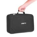 LEO &otilde;uep&uuml;&uuml;gi landi korraldaja multifunktsionaalne kalakonksu konteiner EVA k&otilde;va kestaga 600D nailonist kaasaskantavad kalastustarvikute kotid must