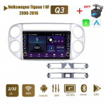 Volkswagen Tiguan 1 NF 2006-2016 jaoks koos nupu nupuga Android autoraadio multimeediumipleier Navigatsioon stereo GPS 2 Din Carplay 2+32GB 1+16GB