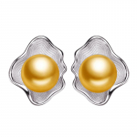 Fenasy Shell Disain 8-9mm looduslik mageveep&auml;rliga k&otilde;rvar&otilde;ngad mood geomeetrilised k&otilde;rvar&otilde;ngad kingitus valge