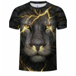 Uus suvine meeste mood T-s&auml;rk Personality Lion Printed Meeste T-s&auml;rk Top XS must