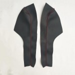 Sobib Honda08-14Style4Door paneeli nahast ukse k&auml;etugi auto uksepaneeli ukse tugi Nahast sisekujundus Black Leather Black Threa