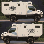 1 paar musta kompassi kleebised graafilised kleebised 90 x 60 cm veoauto haagissuvila jaoks