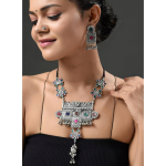 India h&otilde;bedane oks&uuml;deeritud tiibeti h&otilde;imude afgaani Bohemian Choker kaelakee emailiga minakariga naistele ja t&uuml;drukutele