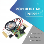 NE555 Doorbell Suite elektrooniline tootmine Doorbell Suite DIY komplekt Ding dong uksekell PCB keevituslabor valge