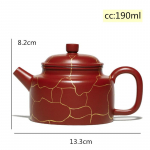 Yixing Kallis teekann lilla savi teekannud filter K&auml;sitsi valmistatud iluveekeetja Dahongpao teekomplekt Tie Guanyin kohandatud kingitused 190ml 190ml
