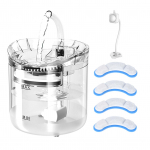 Kassi purskkaev, koera veeautomaat, 2 l &uuml;livaikne automaatne lemmiklooma joogipurskkaev 2 vesi EU puhas