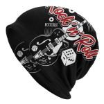 Muusika T&auml;ringud Rockerid Kitarrid Rockabilly Rock and Roll Pestud Soojalt Kapott Jalgrattas&otilde;it Vabaaja nokam&uuml;tsid Kaitse Unisex Naiste M&uuml;tsid One Size