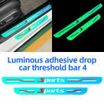 SEAMETAL 4 tk auto astme kleebis helendav l&auml;ve riba kaitse veekindel kriimustusvastane j&auml;lgedeta kleebis 1 set(4pcs)