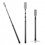 Andoer 2,1 meetrit/82,6 tolli kaasaskantav selfie stick teleskoopselfie statiiv s&uuml;sinikkiust 3 must