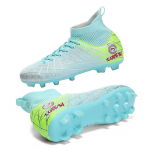 31-48 Meeste K&otilde;rge S&auml;&auml;rega Jalgpallijalatsid Suur Suurus Laste Kunstmuru AG Pikk Nael Rohelised Jalgpallisaapad Treening Mustad Tossud 48 ts&uuml;aan