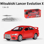 1/36 Scale Welly Mitsubishi Lancer Evolution X sulamist automudel survevalu metallist m&auml;nguasjas&otilde;idukid automudel K&otilde;rge simulatsiooniga kollektsioon lastele kingitused 1/36-11.8x4.8x4cm punane
