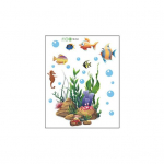 Tualettruumi kaane kleebised Isekleepuvad PVC kleebised Vin&uuml;&uuml;l Kunstkaunistus Loomingulised merealused loomad ja taimed Seinakleebised Eemaldatav Vannitoa Keraamika