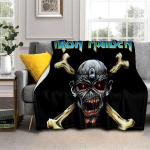 HD I-Iron Maiden Heavy Metal Band 3D tekk, pehme tekk koju Magamistoa voodi diivan Pikniku reisikontori kattetekk lapsele 75x100cm 30x40inch gray