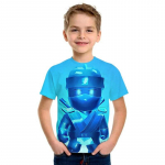 2024 Stumble Guys 3D Laste T-s&auml;rk Poiste T&uuml;drukute Harajuku S&auml;rk Multifilm Naljakas Tee Kolmap&auml;evane Lasteriided 100cm
