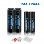 CITYORK 1,5 V USB liitium-ioon AA+AAA laetavad akud AAA 1200mWh AA 3000mWh liitiumaku 1,5v AA AAA USB-kaabliga 2aa+2aaa