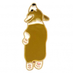 Armas Corgi Koer Email Pross Pin Unisex Denim jope krae kampsun Sall m&auml;rk