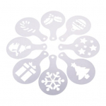 8 tk Multifunktsionaalne k&uuml;psisevorm, j&otilde;ulukohv, meisterdamine, kohvikunsti vorm restoranile Christmas