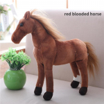 30 cm simulatsiooniga hobune pl&uuml;&uuml;sis m&auml;nguasjad armsad topisega sebranukk, pehme realistlik hobusem&auml;nguasi lastele s&uuml;nnip&auml;evakingitus red blooded horse
