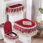 3tk/komplekt, pitstikandid, eemaldatav WC-poti kate, tolmukindel pehme WC-istme r&otilde;ngas padi kodukaunistus tualettruumi kate 3pcs