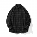 Kevadine ja s&uuml;gisene uus ruuduline s&auml;rk meeste pikkade varrukatega t&ouml;&ouml;moe trend s&auml;rk vabaaja jakk M must