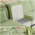 &Scaron;enilli paksune diivani istmepadja kate Elastne diivanikate elutoa jaoks Eemaldatav L-kujuline nurgatugitooli diivani kate Normal Size (S)-1pc roosa