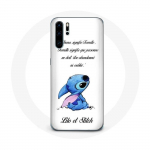 &Uuml;mbris Huawei P30 Pro Lilo ja Stitch Ohana Quote White jaoks