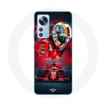 Coque pour Xiaomi Mi 12 / 12X Formule 1 Sebastian Vettel Pilote F1 Rouge