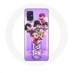 Coque pour Samsung Galaxy A51 BTS TinyTAN Animation Affiche RM Jin Suga J-Hope Jimin Jungkook Et V