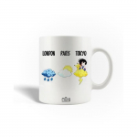Mug en C&eacute;ramique Dragon Ball et Pok&eacute;mon London Paris Tokyo