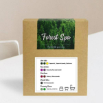 Herbal bath bomb, rose, cypress, mugwort, mint foot bath, half body bath bomb, Forest Spa, single box (5 servings for foot bath)